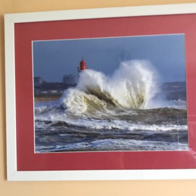 Cadre photo de la tempête aux Sables d'Olonne à vendre