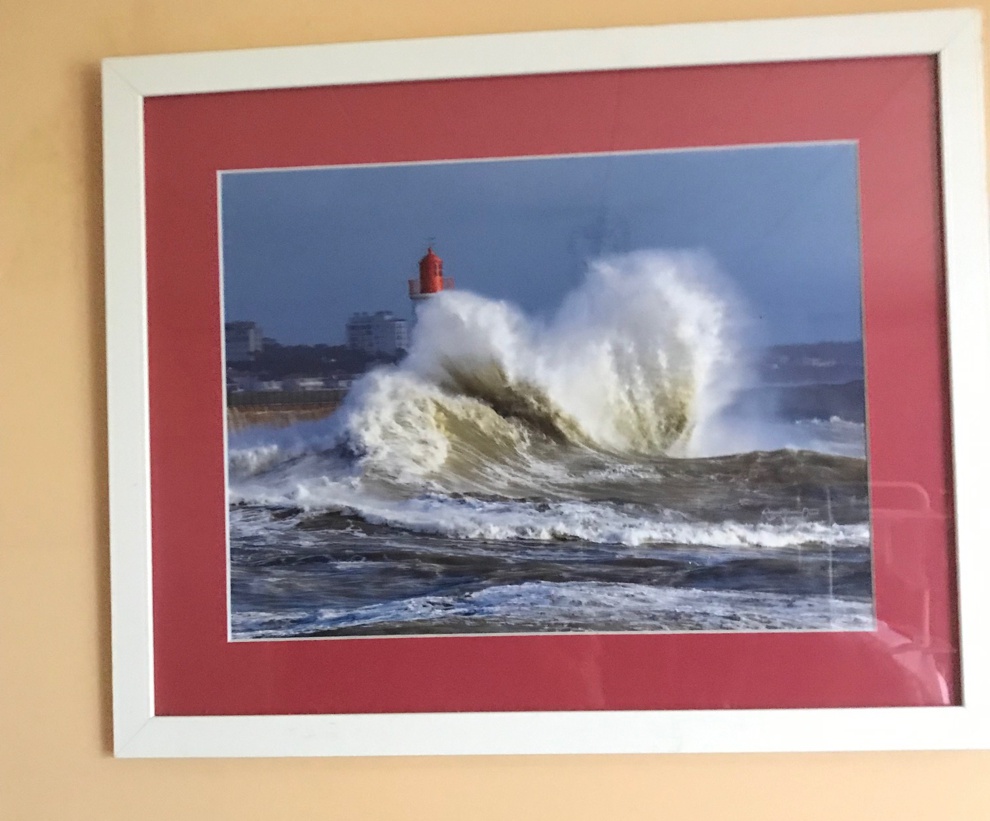 Cadre photo de la tempête aux Sables d'Olonne à vendre