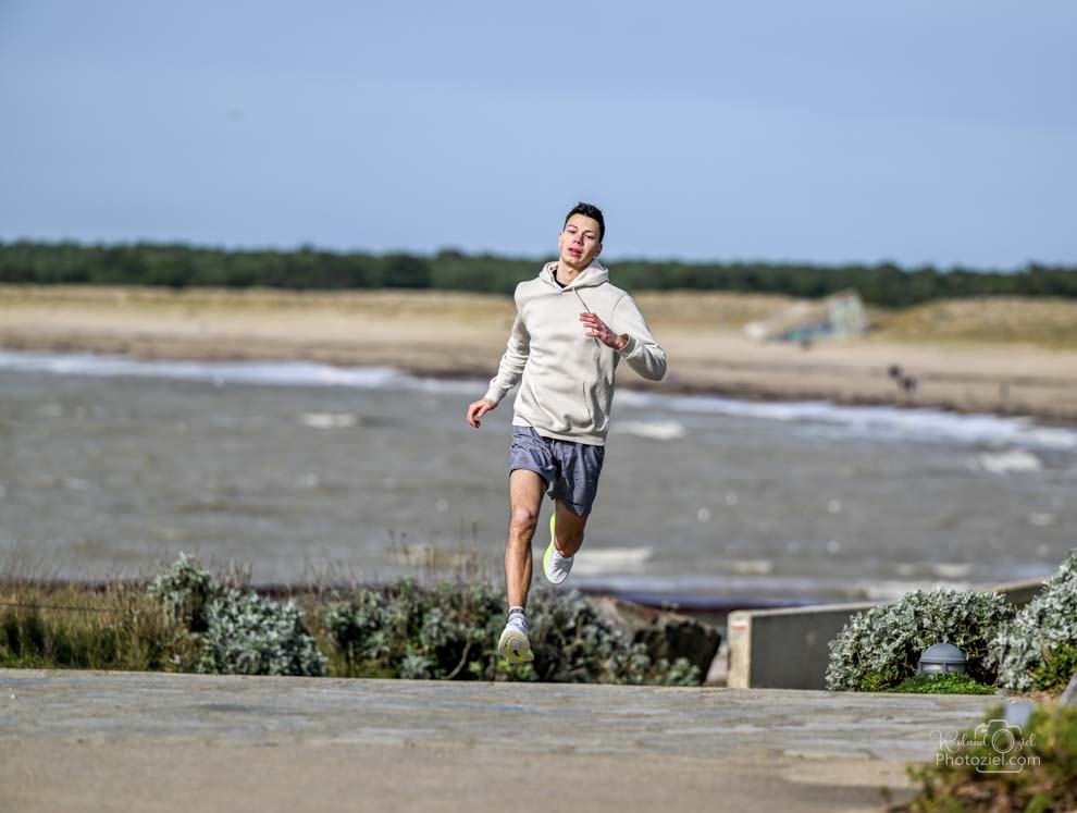 Shooting photo avec la mer en fond