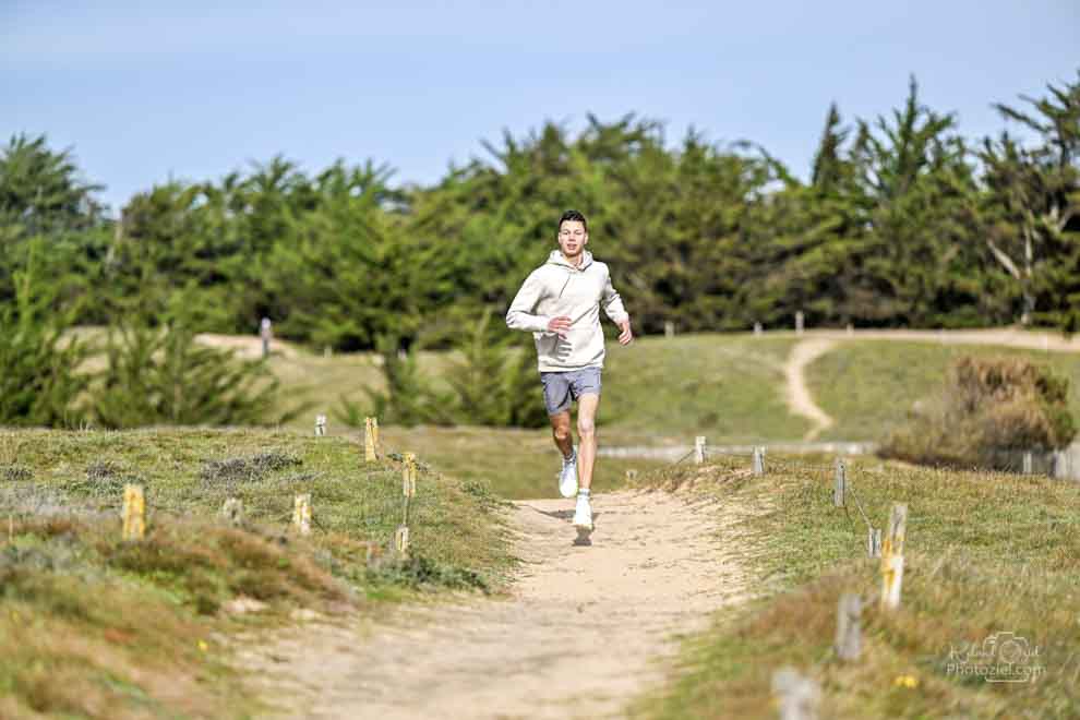 Footing homme en photo