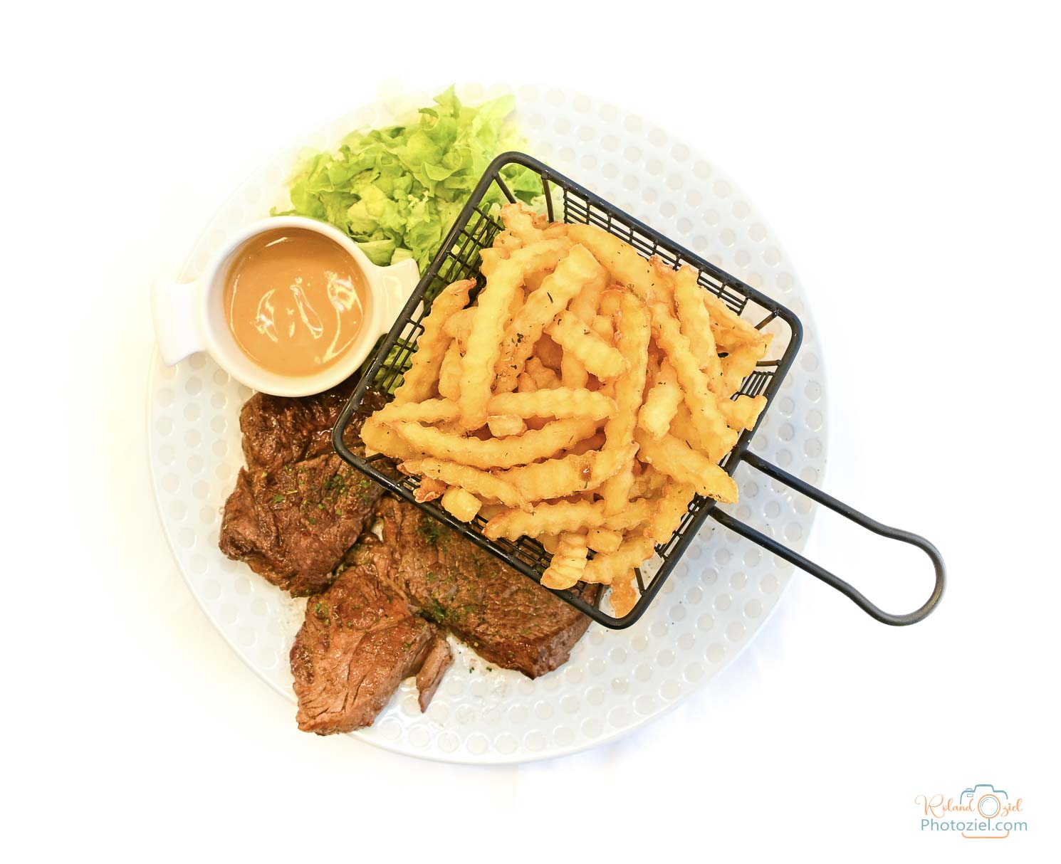 Photo culinaire entrecote frite