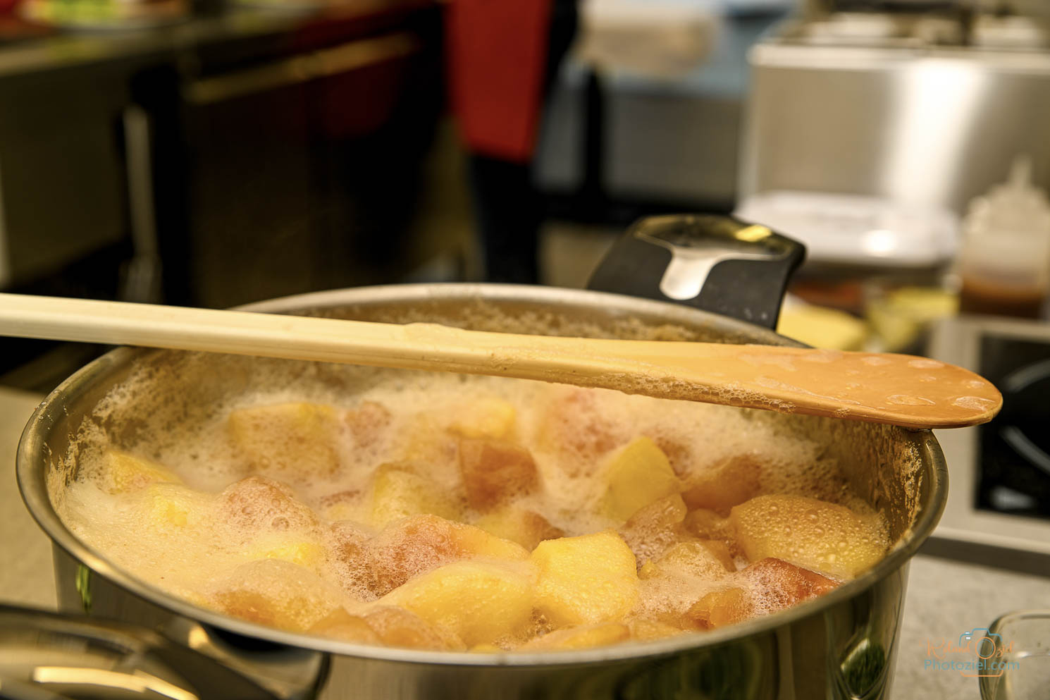 Photo culinaire en Vendée casserole avec pomme compote