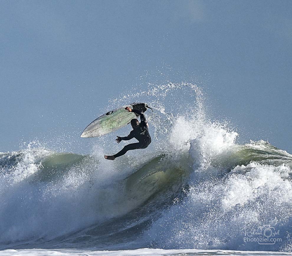 Photo d&apos;un roller pendant le surf