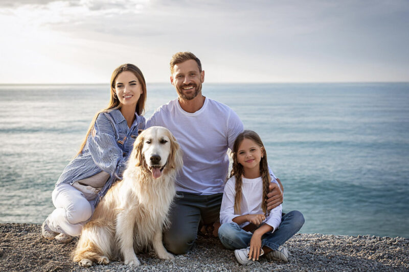 Séance photo portrait avec un chien