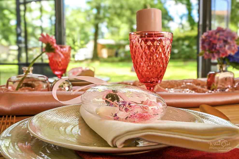 Photo de la décoration des tables de mariage